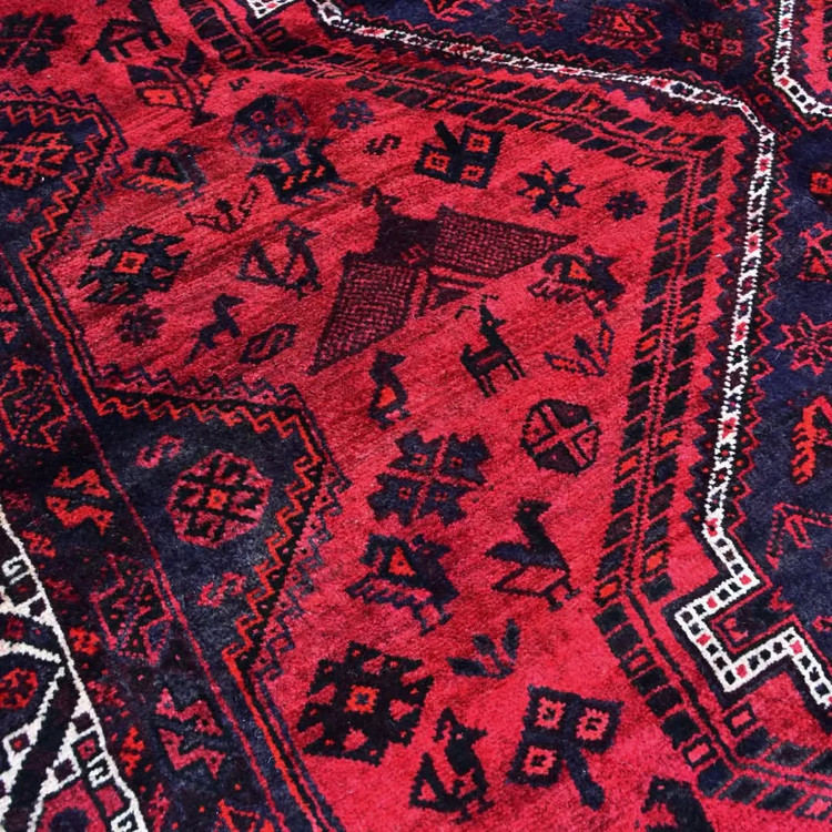  قالی خمسه ماکیان سرخ