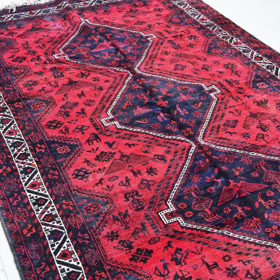 ‌‌ ‌قالی خمسه ماکیان سرخ