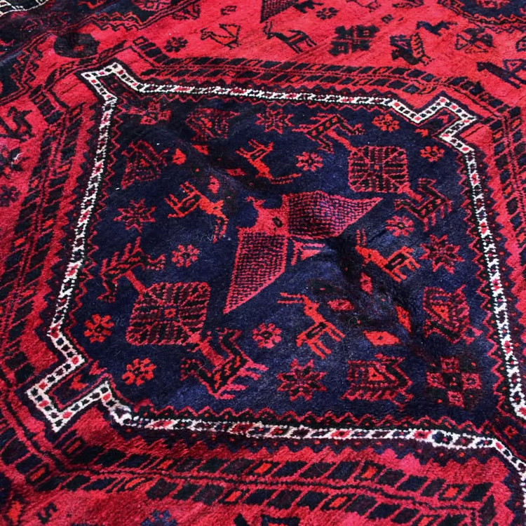  قالی خمسه ماکیان سرخ